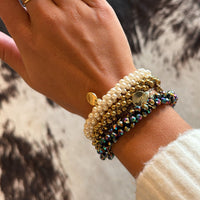 Bundel Slim White Pearl / ST Gold / Multicolor